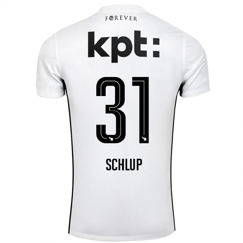 Danxen Herren Giulia Schlup #31 Weiß Schwarz Auswärtstrikot Trikot 2024/25 T-Shirt