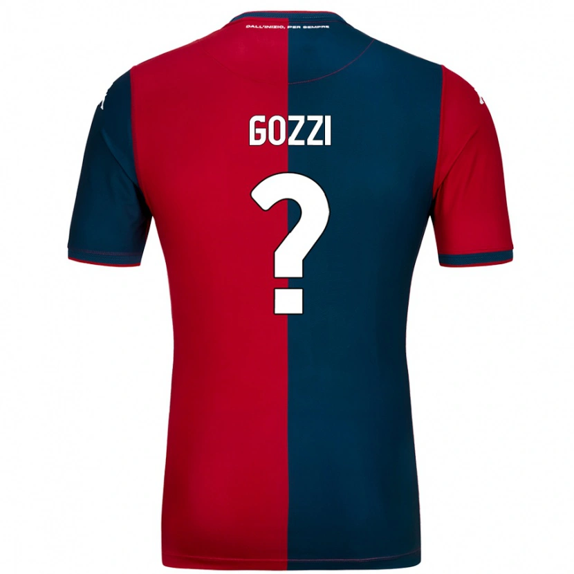 Danxen Damen Paolo Gozzi #0 Rot Dunkelblau Heimtrikot Trikot 2024/25 T-Shirt