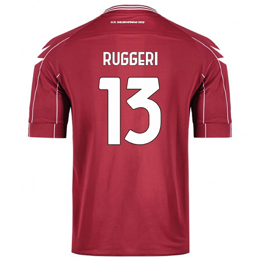 Danxen Damen Fabio Ruggeri #13 Burgundrot Heimtrikot Trikot 2024/25 T-Shirt