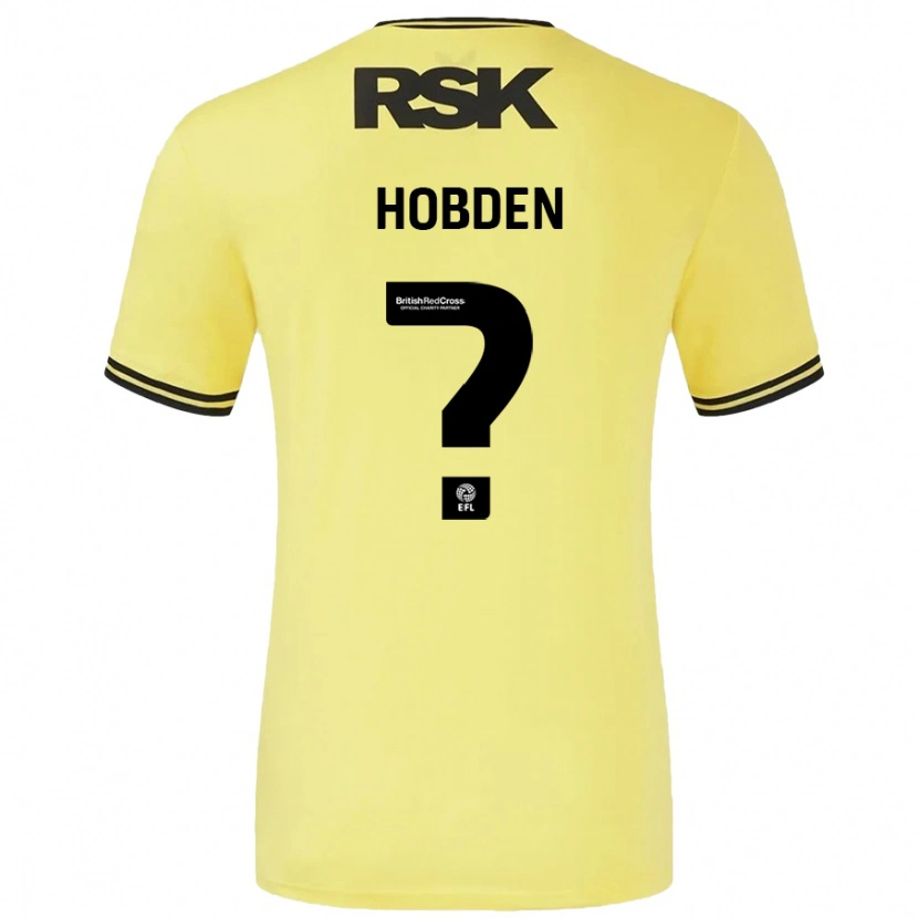 Danxen Damen Ollie Hobden #0 Gelb Schwarz Auswärtstrikot Trikot 2024/25 T-Shirt