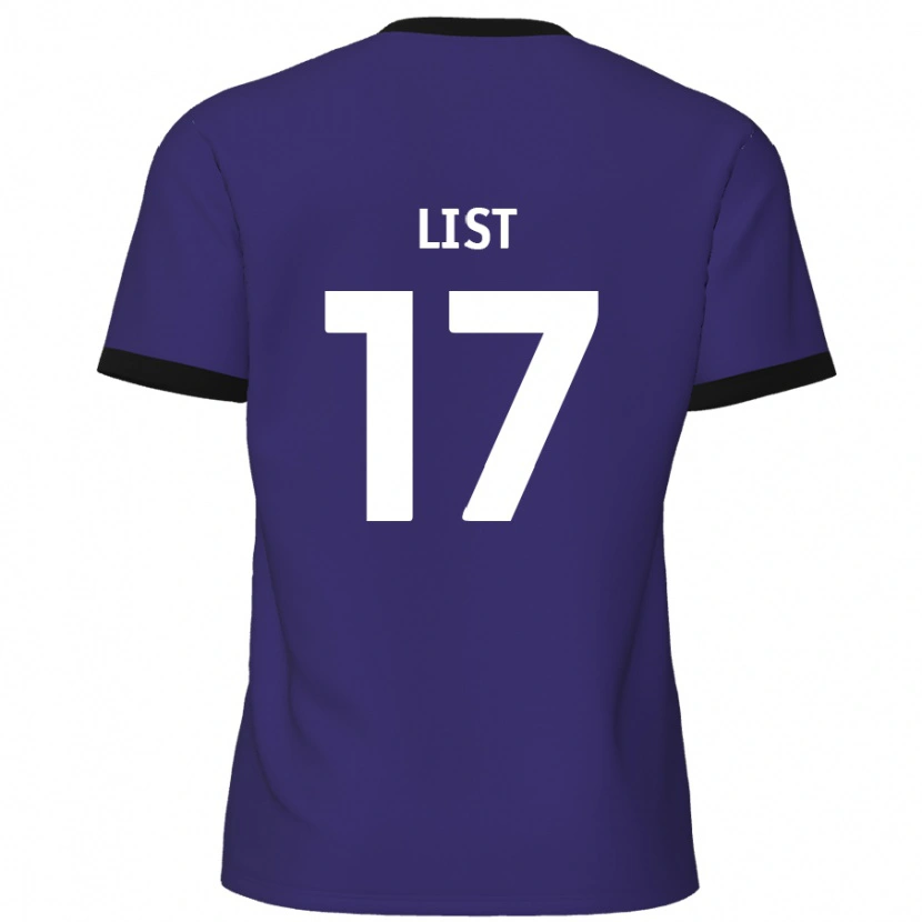 Danxen Damen Elliott List #17 Lila Auswärtstrikot Trikot 2024/25 T-Shirt