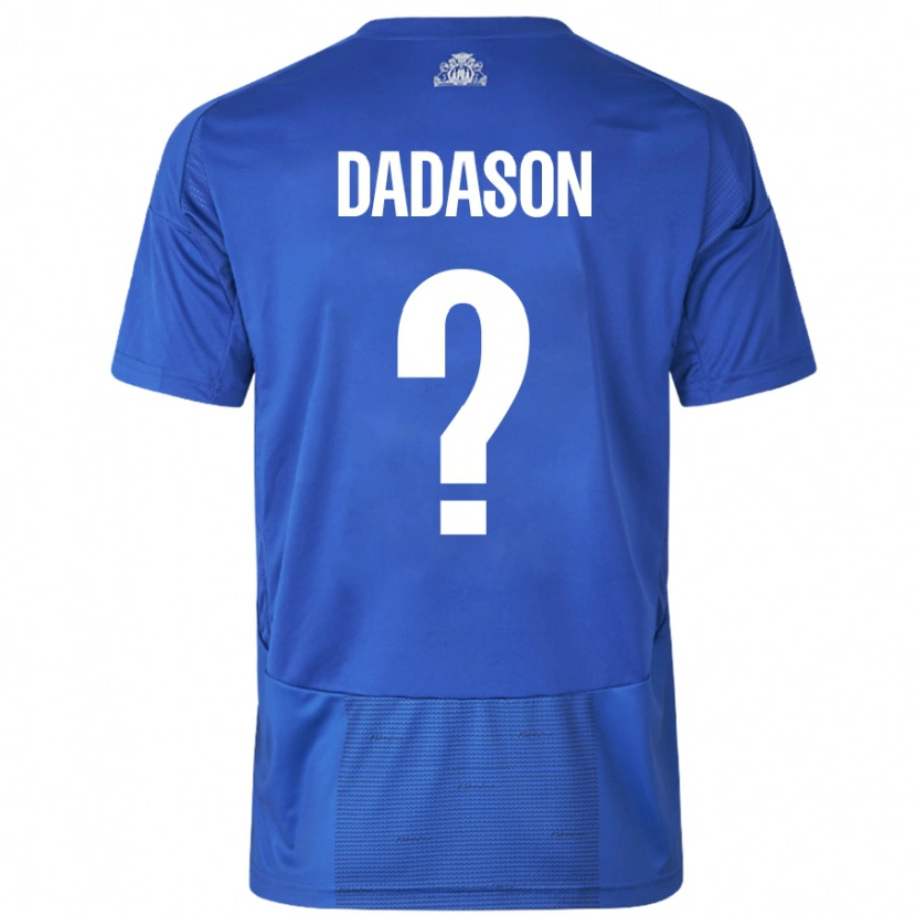 Danxen Damen Viktor Dadason #0 Weiß Blau Auswärtstrikot Trikot 2024/25 T-Shirt