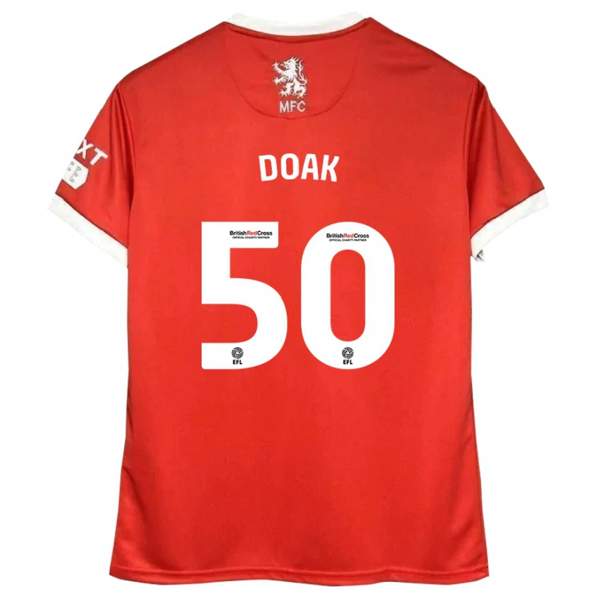 Danxen Kinder Ben Doak #50 Rot Weiß Heimtrikot Trikot 2024/25 T-Shirt