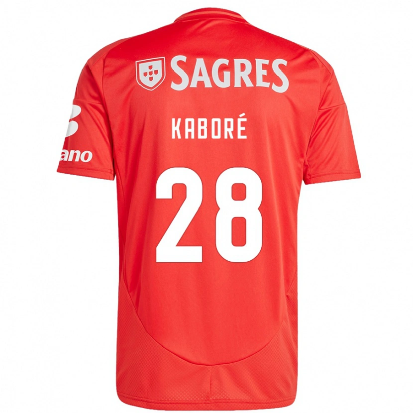 Danxen Kinder Issa Kaboré #28 Rot Weiß Heimtrikot Trikot 2024/25 T-Shirt