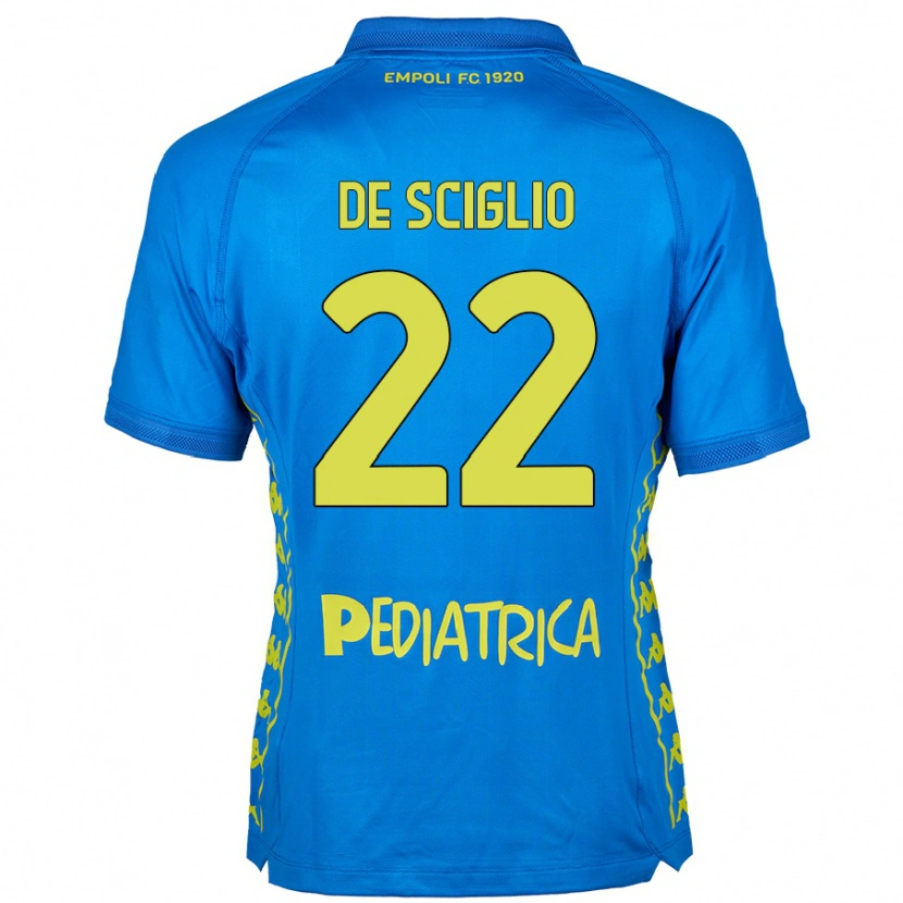 Danxen Kinder Mattia De Sciglio #22 Blau Heimtrikot Trikot 2024/25 T-Shirt