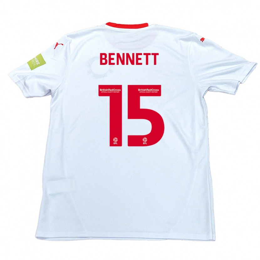 Danxen Kinder Rhys Bennett #15 Weiß Auswärtstrikot Trikot 2024/25 T-Shirt