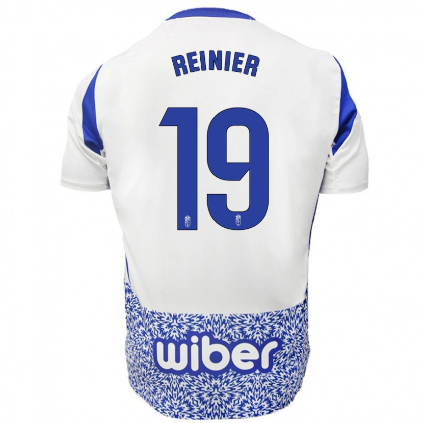 Danxen Kinder Reinier #19 Weiß Blau Auswärtstrikot Trikot 2024/25 T-Shirt