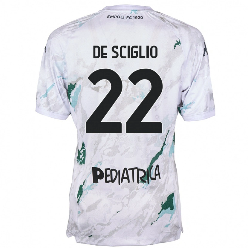 Danxen Kinder Mattia De Sciglio #22 Grau Auswärtstrikot Trikot 2024/25 T-Shirt