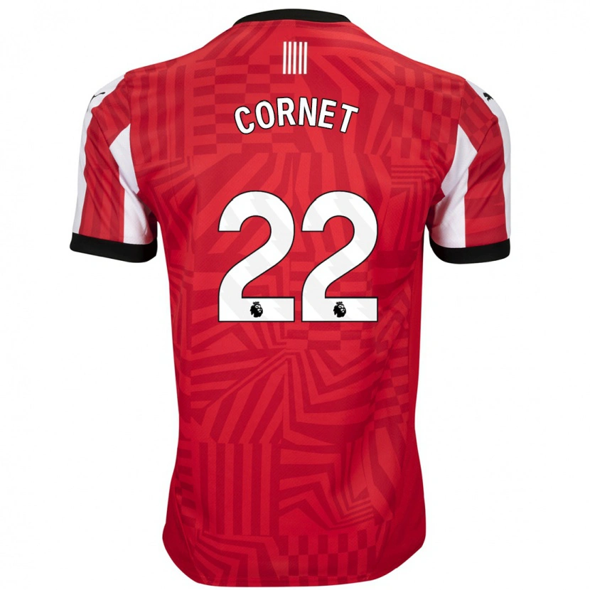 Danxen Kinder Maxwel Cornet #22 Rot Weiß Heimtrikot Trikot 2024/25 T-Shirt