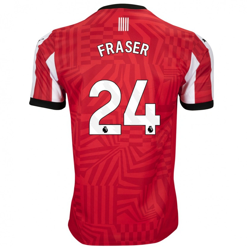 Danxen Kinder Ryan Fraser #24 Rot Weiß Heimtrikot Trikot 2024/25 T-Shirt