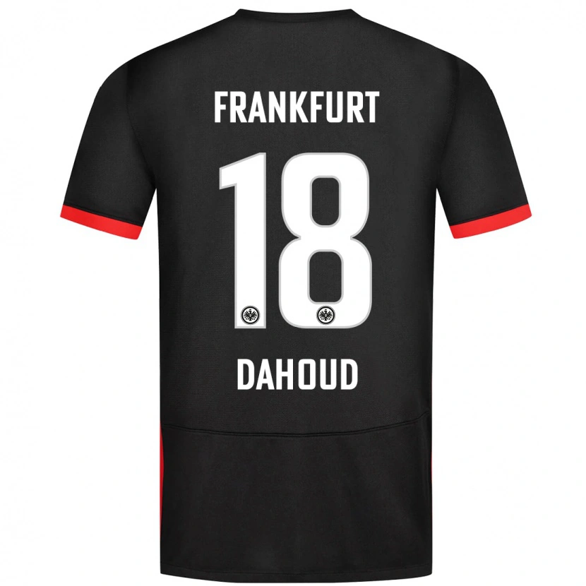 Danxen Kinder Mahmoud Dahoud #18 Schwarz Auswärtstrikot Trikot 2024/25 T-Shirt