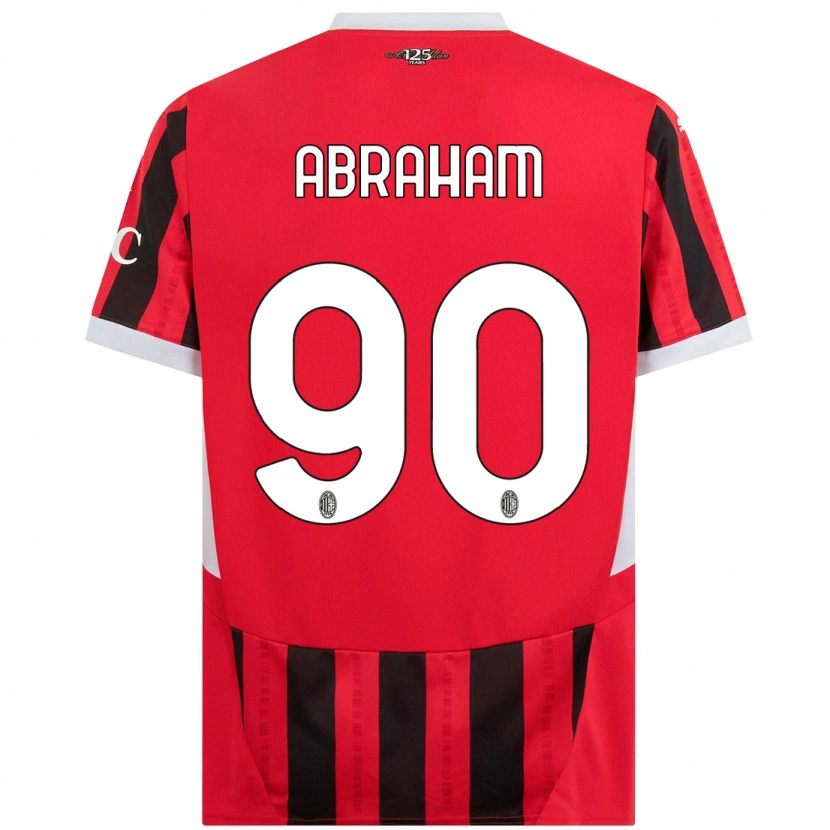 Danxen Kinder Tammy Abraham #90 Rot Schwarz Heimtrikot Trikot 2024/25 T-Shirt