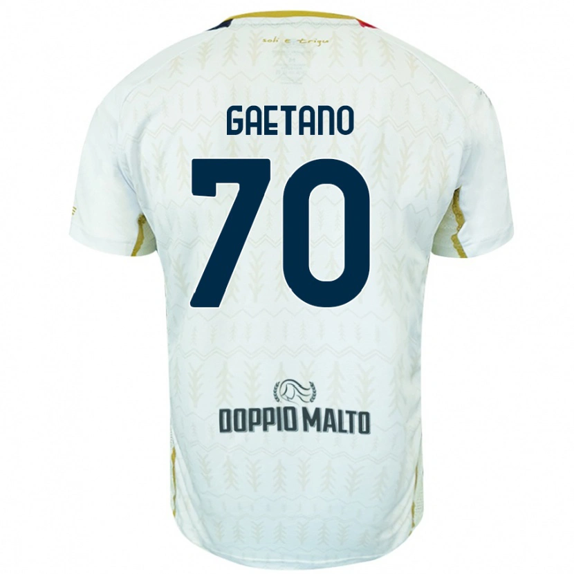 Danxen Kinder Gianluca Gaetano #70 Weiß Auswärtstrikot Trikot 2024/25 T-Shirt