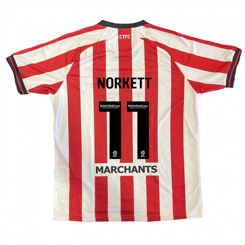 Danxen Kinder Manni Norkett #11 Rot Weiß Heimtrikot Trikot 2024/25 T-Shirt