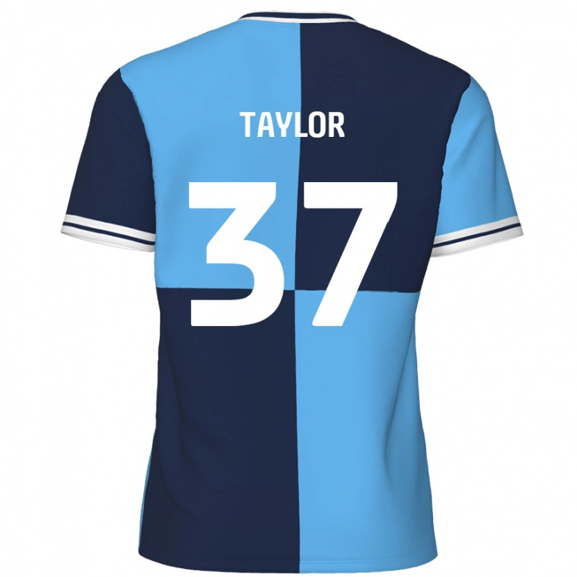 Danxen Kinder Caleb Taylor #37 Himmelblau Dunkelblau Heimtrikot Trikot 2024/25 T-Shirt