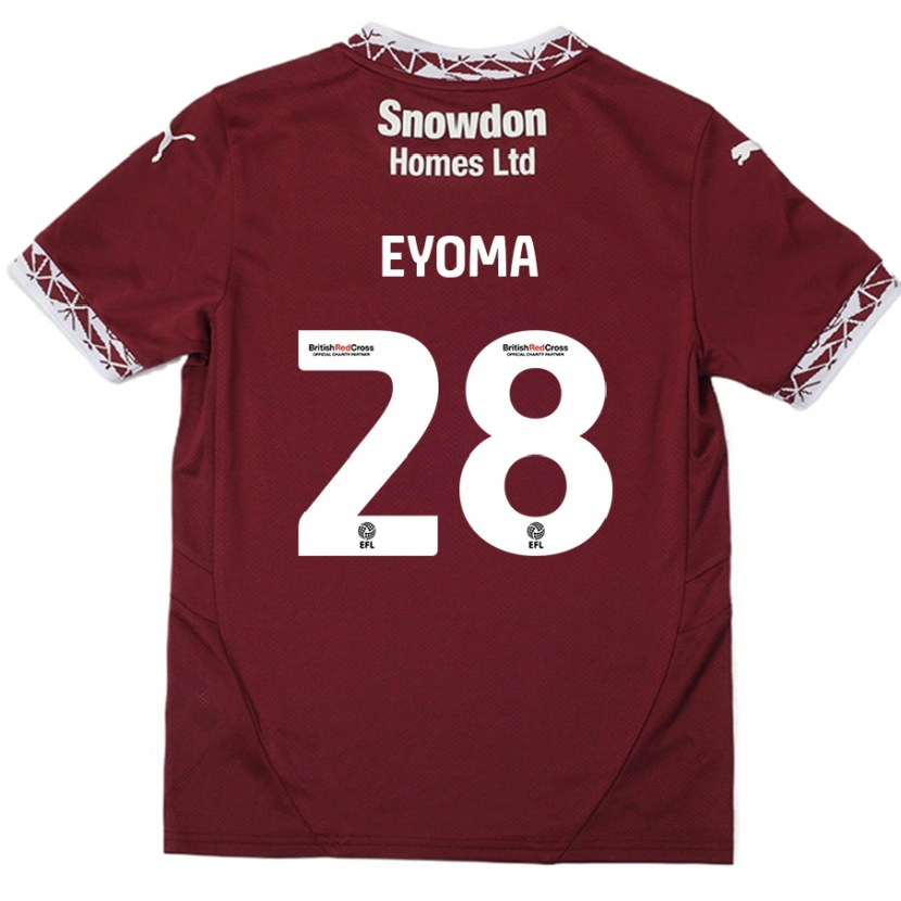 Danxen Kinder Timothy Eyoma #28 Burgundrot Heimtrikot Trikot 2024/25 T-Shirt