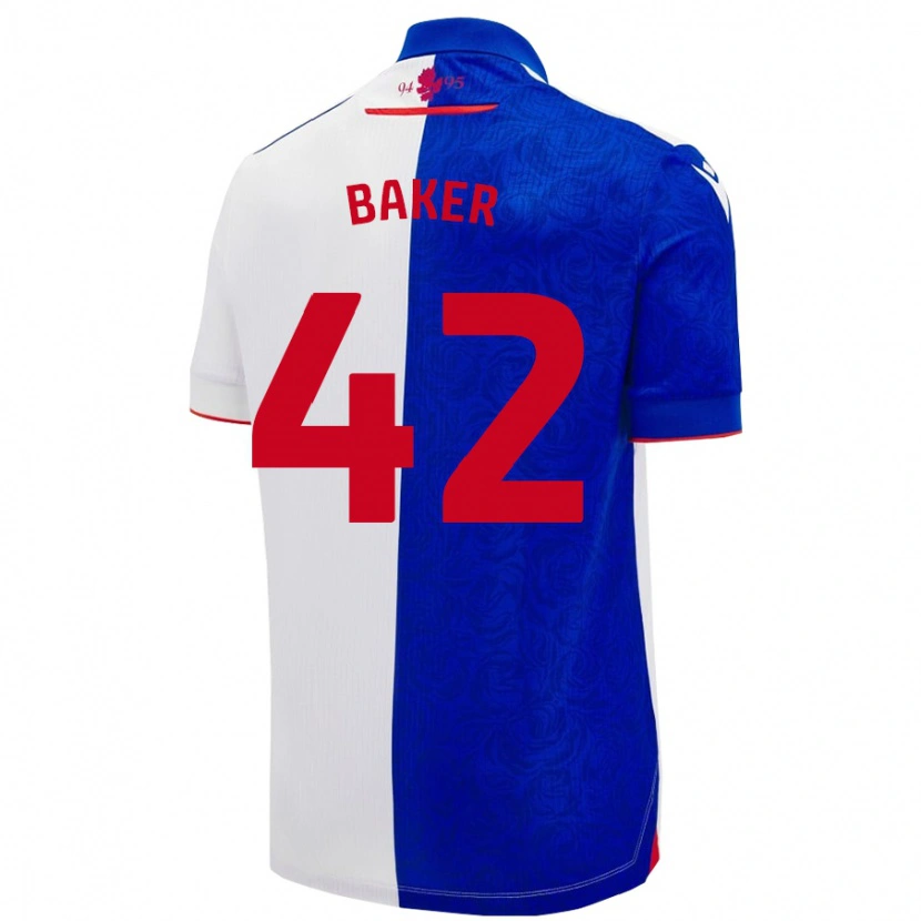 Danxen Kinder Lewis Baker #42 Himmelblau Weiß Heimtrikot Trikot 2024/25 T-Shirt