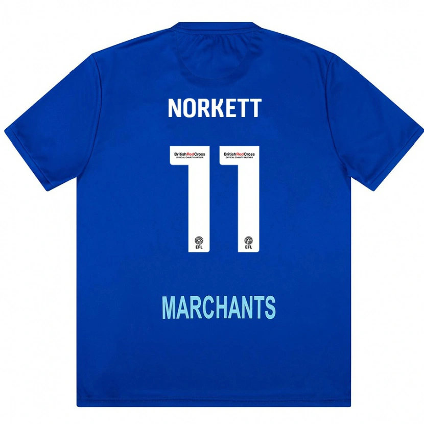 Danxen Kinder Manni Norkett #11 Grün Auswärtstrikot Trikot 2024/25 T-Shirt