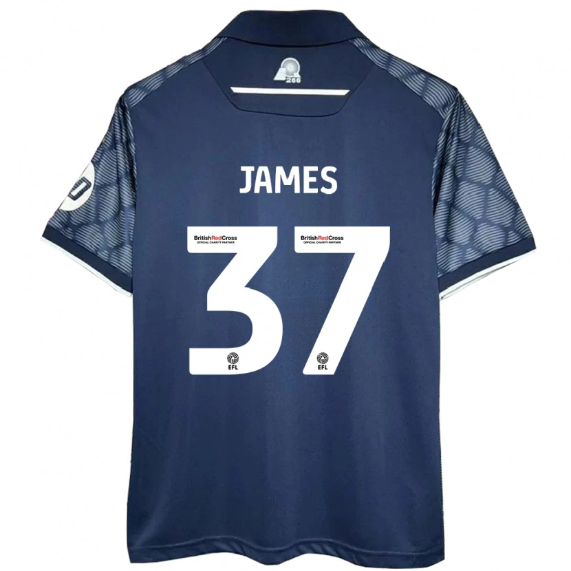 Danxen Kinder Matty James #37 Schwarz Auswärtstrikot Trikot 2024/25 T-Shirt