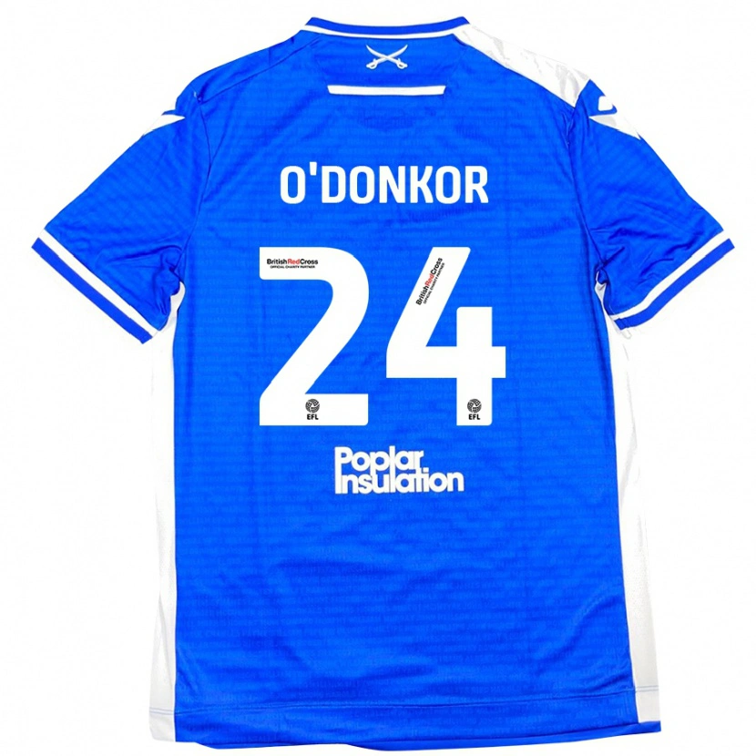 Danxen Kinder Gatlin O'donkor #24 Blau Weiß Heimtrikot Trikot 2024/25 T-Shirt