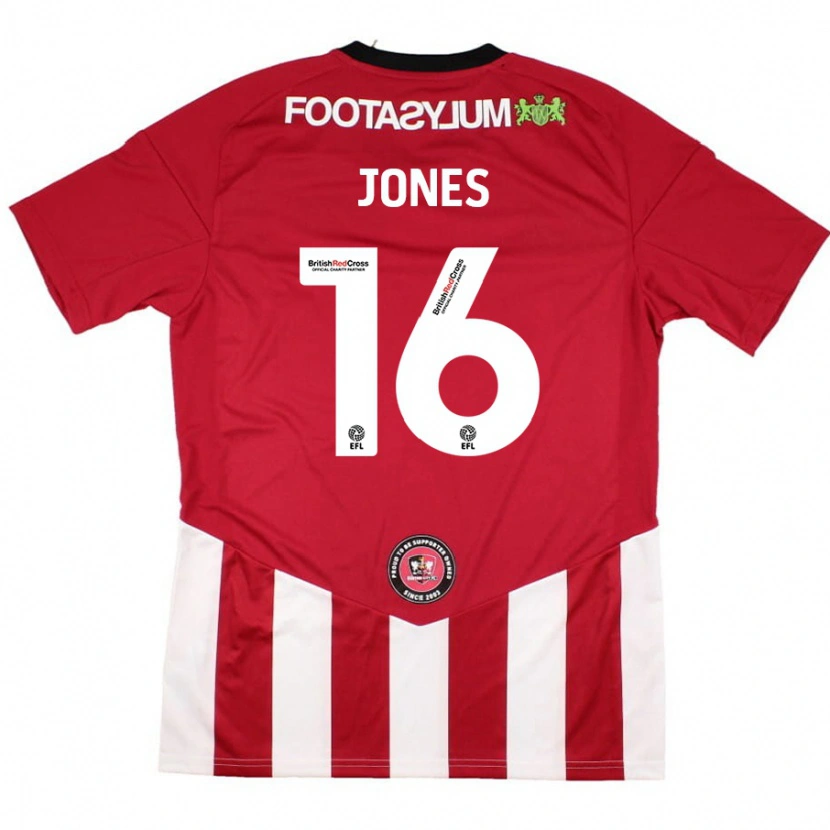 Danxen Kinder Patrick Jones #16 Rot Weiß Heimtrikot Trikot 2024/25 T-Shirt