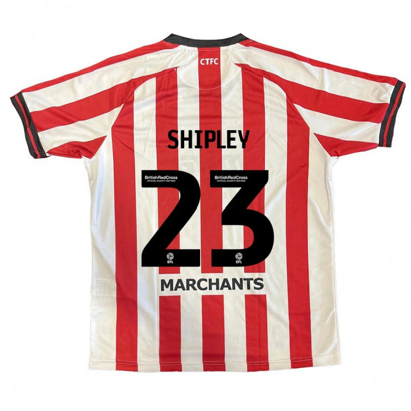 Danxen Kinder Lewis Shipley #23 Rot Weiß Heimtrikot Trikot 2024/25 T-Shirt