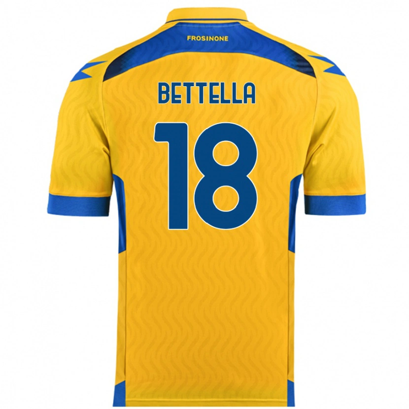 Danxen Kinder Davide Bettella #18 Gelb Heimtrikot Trikot 2024/25 T-Shirt