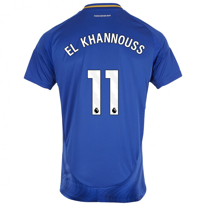 Danxen Kinder Bilal El Khannouss #11 Blau Weiß Heimtrikot Trikot 2024/25 T-Shirt