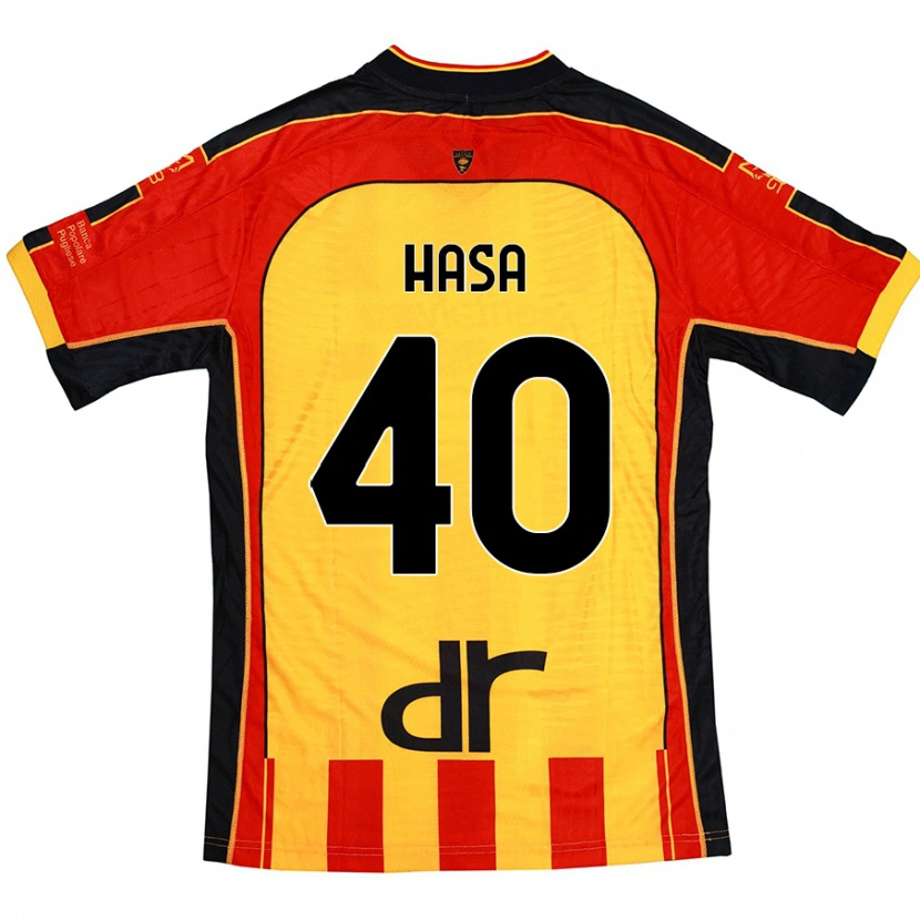 Danxen Herren Luis Hasa #40 Gelb Rot Heimtrikot Trikot 2024/25 T-Shirt