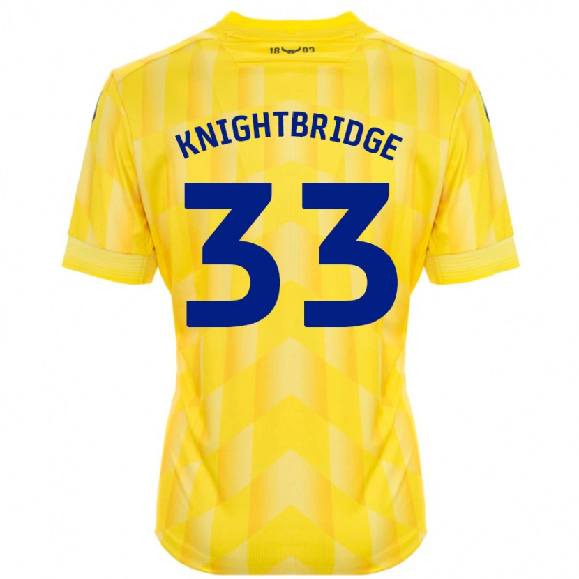 Danxen Herren Jacob Knightbridge #33 Gelb Heimtrikot Trikot 2024/25 T-Shirt