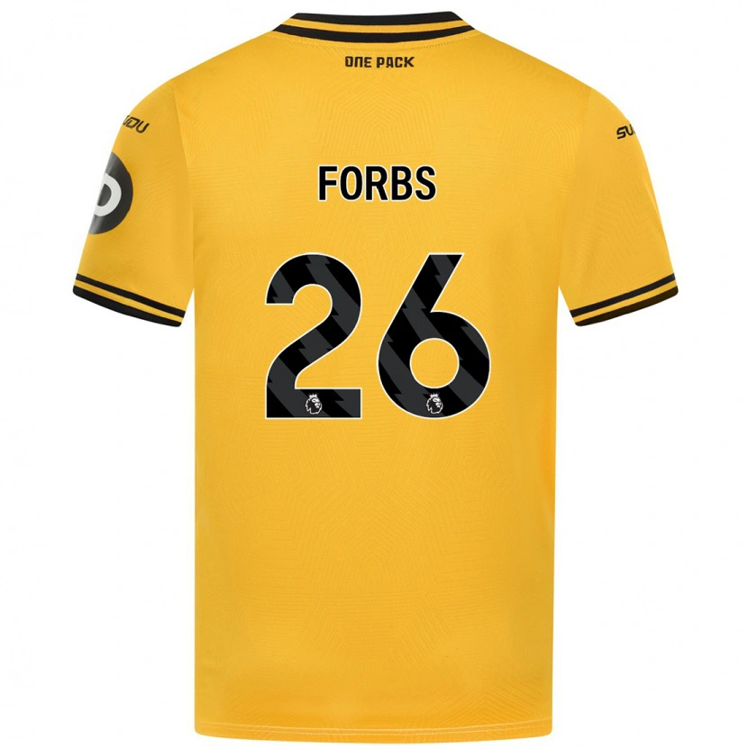 Danxen Herren Carlos Forbs #26 Gelb Heimtrikot Trikot 2024/25 T-Shirt