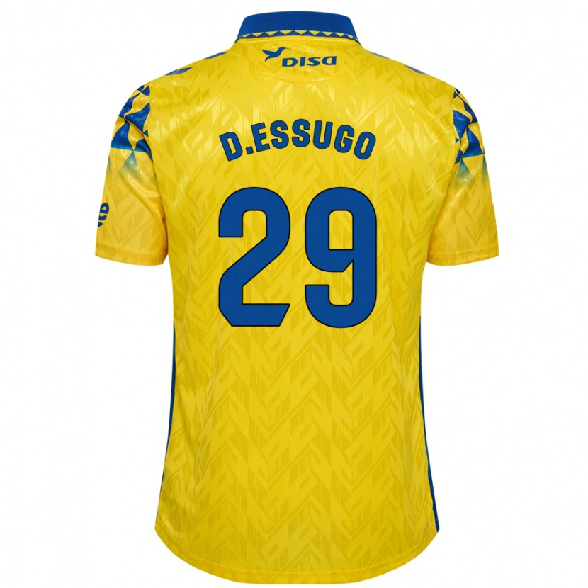 Danxen Herren Dário Essugo #29 Gelb Blau Heimtrikot Trikot 2024/25 T-Shirt