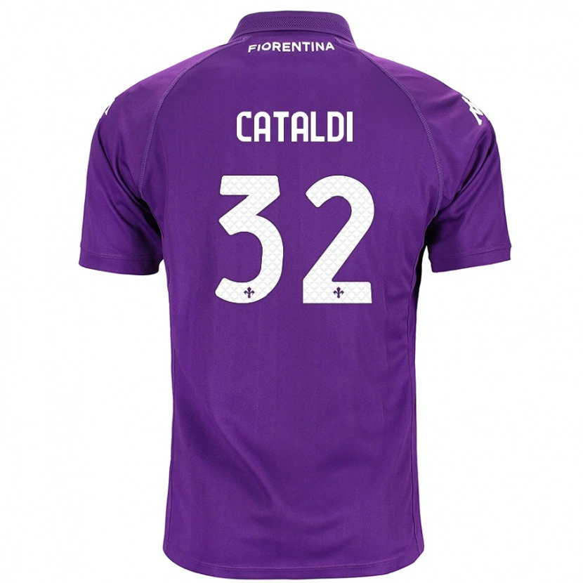 Danxen Herren Danilo Cataldi #32 Violett Heimtrikot Trikot 2024/25 T-Shirt