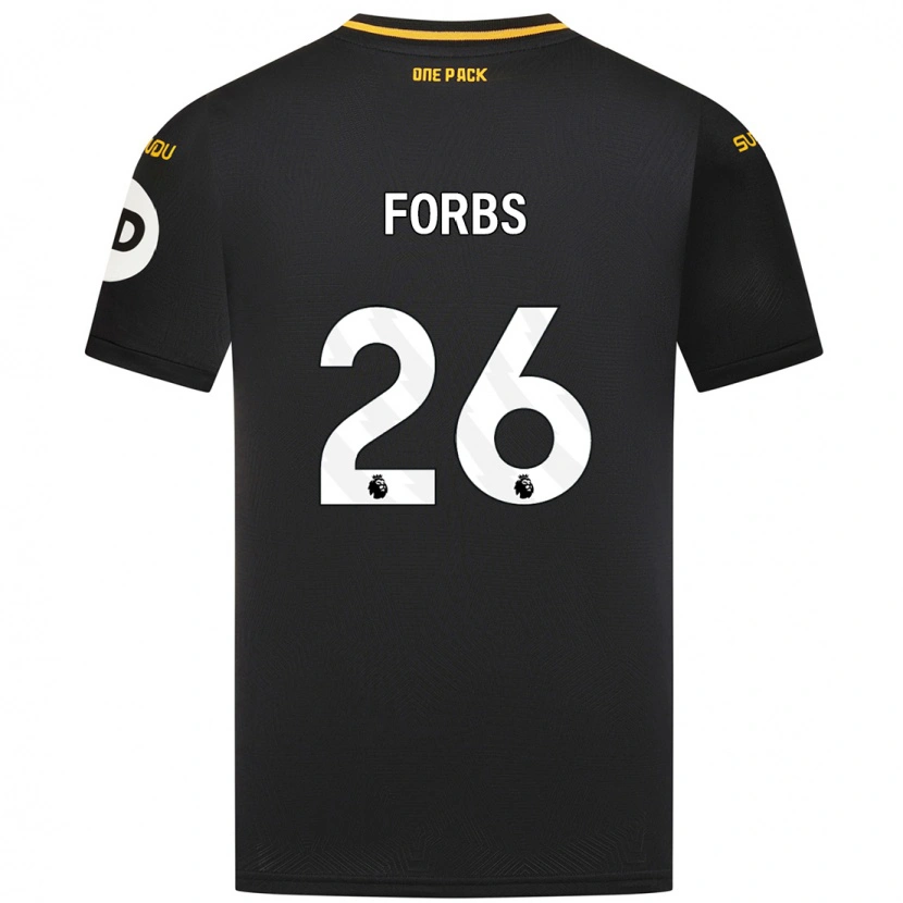 Danxen Herren Carlos Forbs #26 Schwarz Auswärtstrikot Trikot 2024/25 T-Shirt