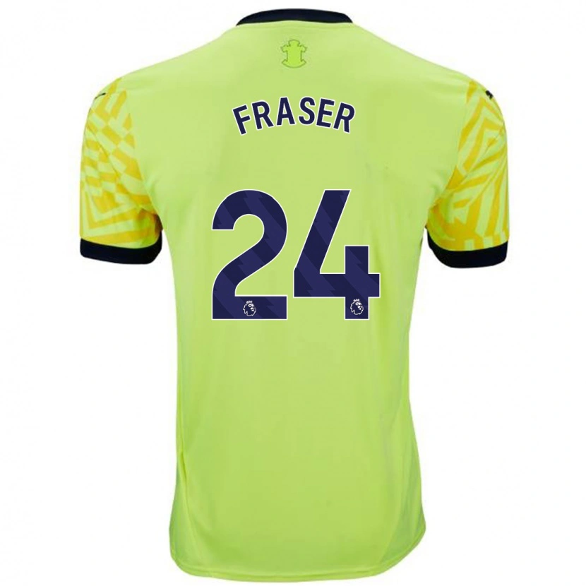 Danxen Herren Ryan Fraser #24 Gelb Auswärtstrikot Trikot 2024/25 T-Shirt