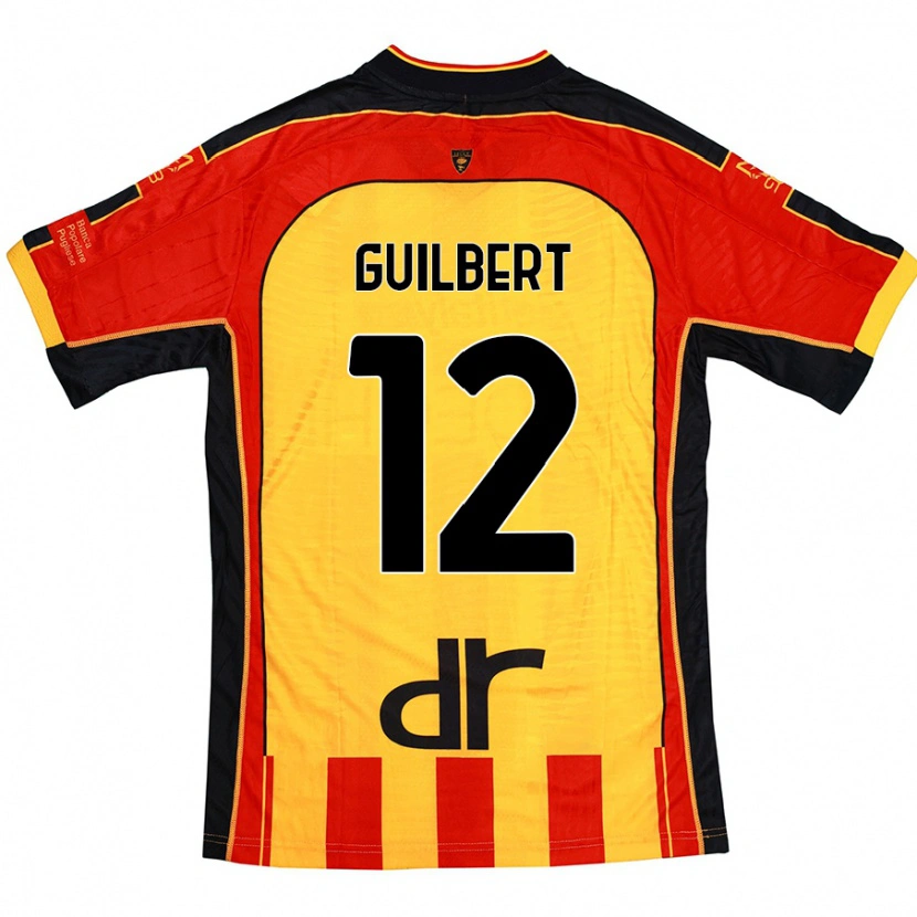 Danxen Herren Frédéric Guilbert #12 Gelb Rot Heimtrikot Trikot 2024/25 T-Shirt