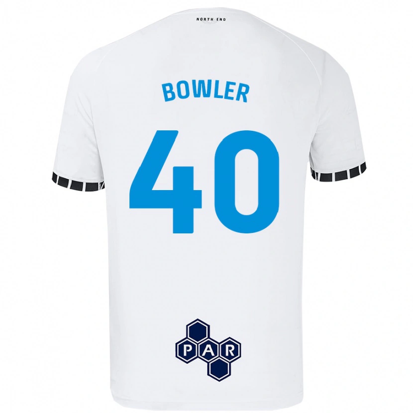 Danxen Herren Josh Bowler #40 Weiß Heimtrikot Trikot 2024/25 T-Shirt