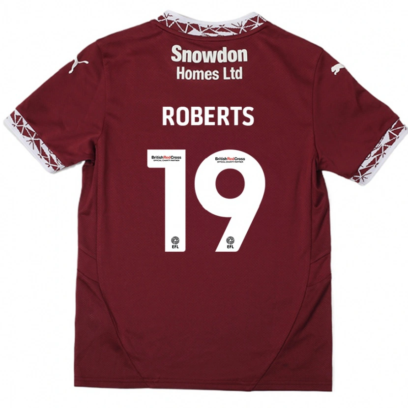 Danxen Herren Tyler Roberts #19 Burgundrot Heimtrikot Trikot 2024/25 T-Shirt