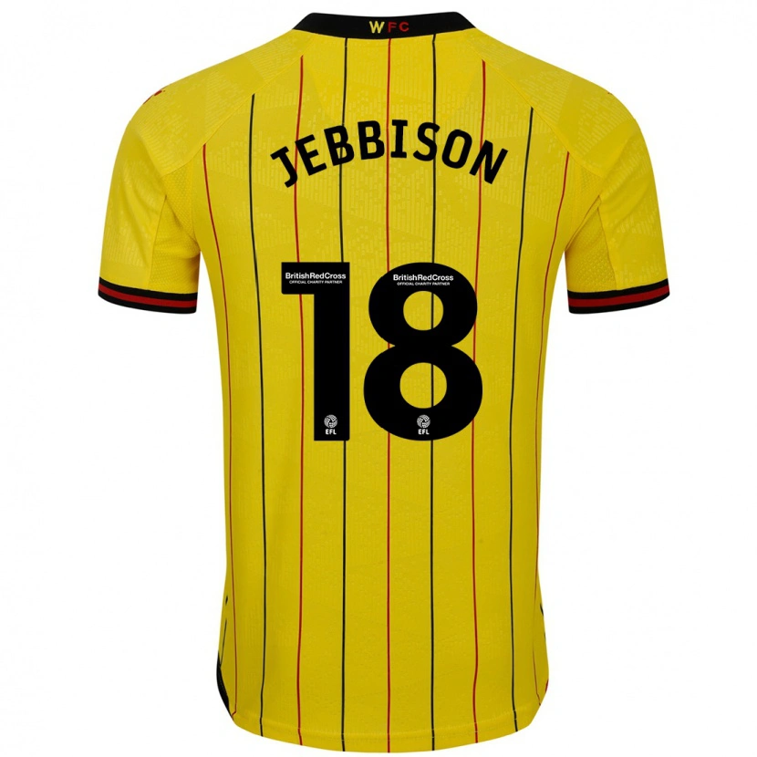 Danxen Herren Daniel Jebbison #18 Gelb Schwarz Heimtrikot Trikot 2024/25 T-Shirt