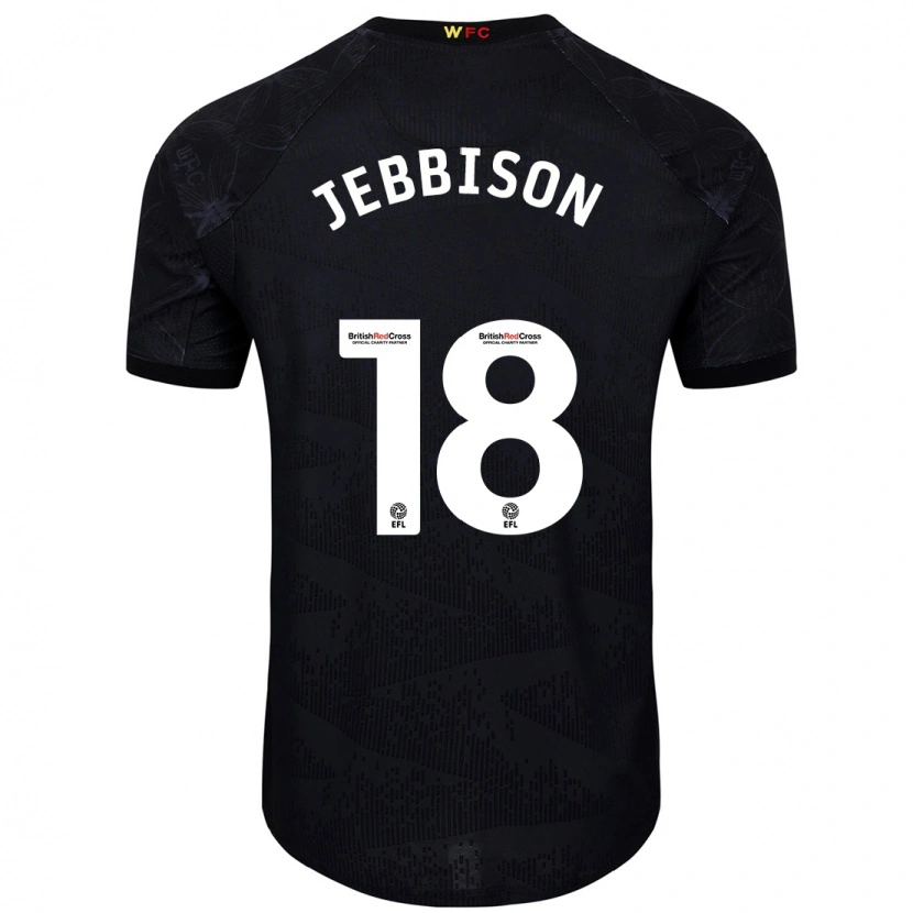 Danxen Herren Daniel Jebbison #18 Schwarz Weiß Auswärtstrikot Trikot 2024/25 T-Shirt