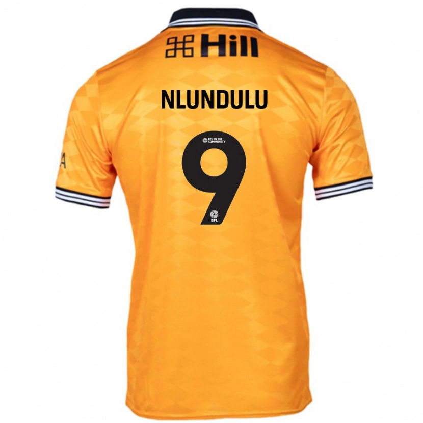 Danxen Herren Dan Nlundulu #9 Orange Heimtrikot Trikot 2024/25 T-Shirt