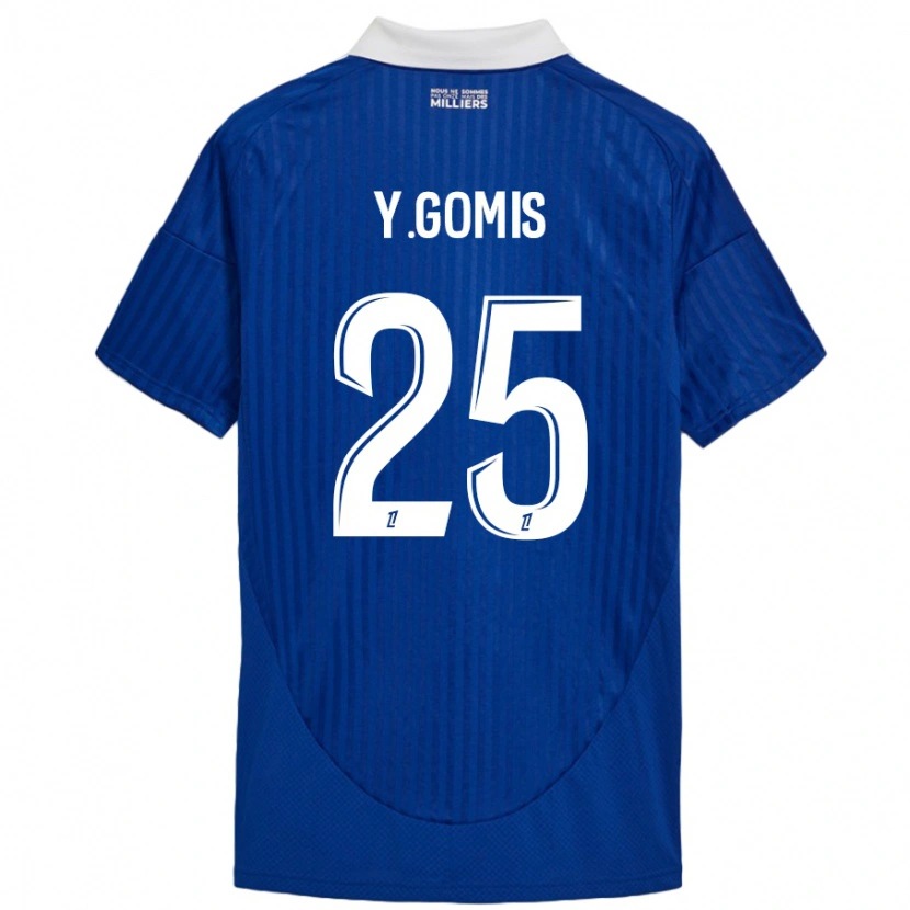 Danxen Herren Yoni Gomis #25 Blau Weiß Heimtrikot Trikot 2024/25 T-Shirt