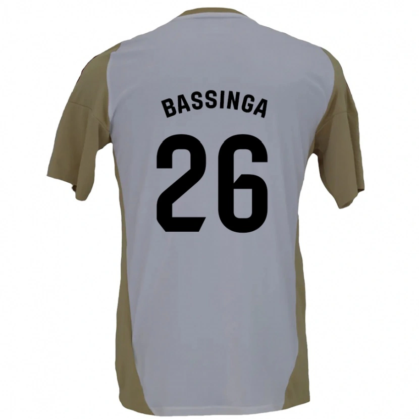 Danxen Herren Aboubacar Bassinga #26 Braunweiß Auswärtstrikot Trikot 2024/25 T-Shirt