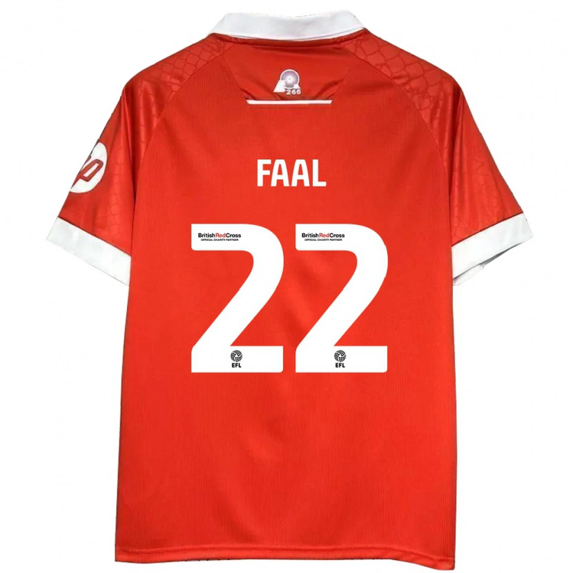 Danxen Damen Mo Faal #22 Rot Weiß Heimtrikot Trikot 2024/25 T-Shirt